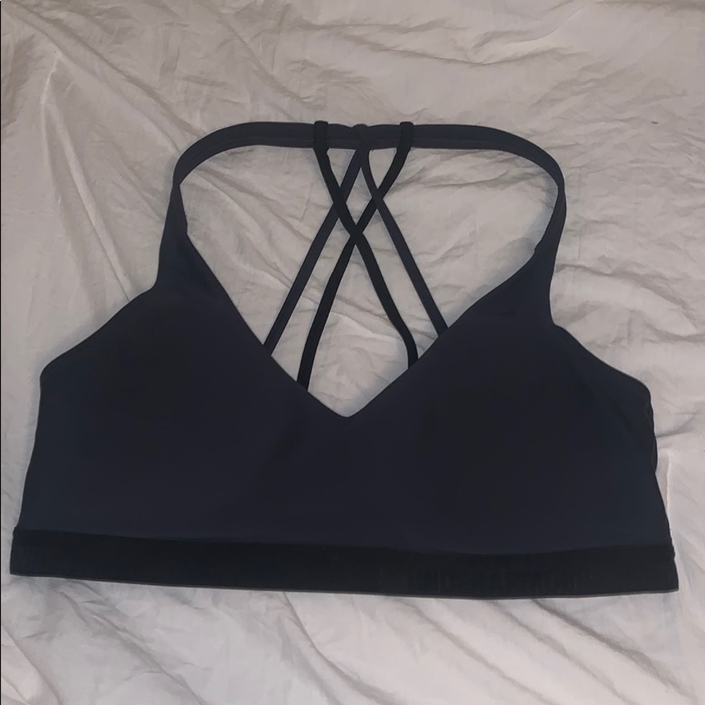 Gray Under Armour Sports Bra